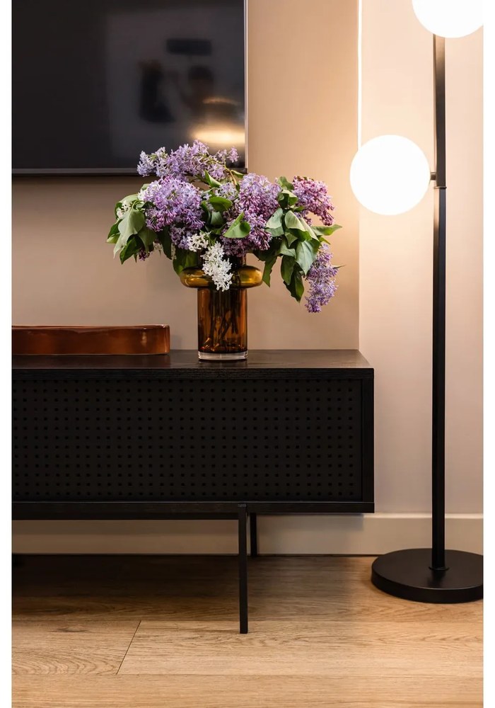 Tavolo TV nero in frassino 140x45 cm Angus - Actona