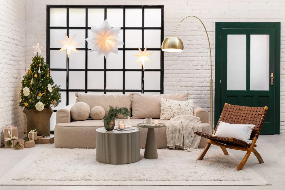 Lampada da terra in ottone Bow - Zuiver