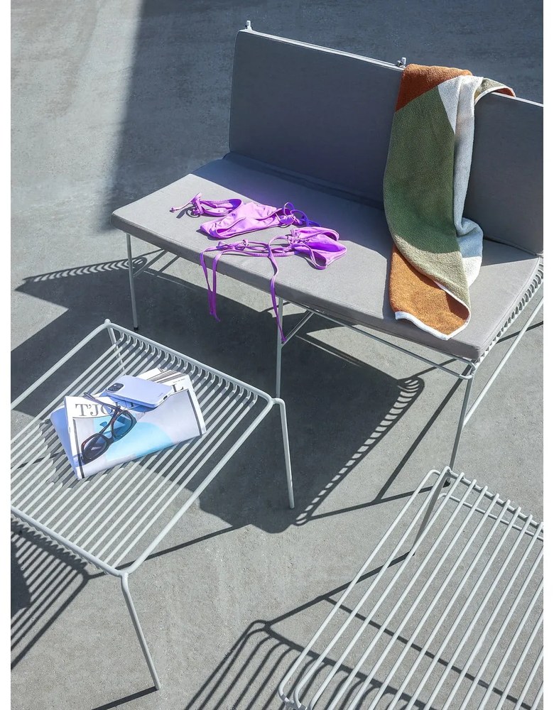 Sedia da giardino in metallo bianco String - Hübsch