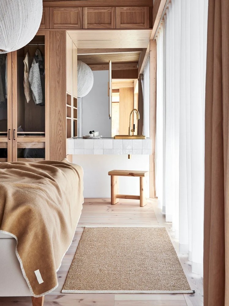 Passatoia da interno/esterno beige 60x150 cm Mono Light Nougat – Pappelina