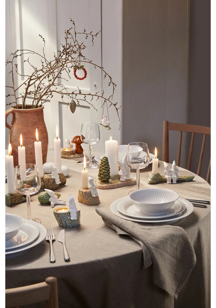 Portacandele natalizio in porcellana e gres, lunghezza 8,5 cm Christmas Tales - Kähler Design