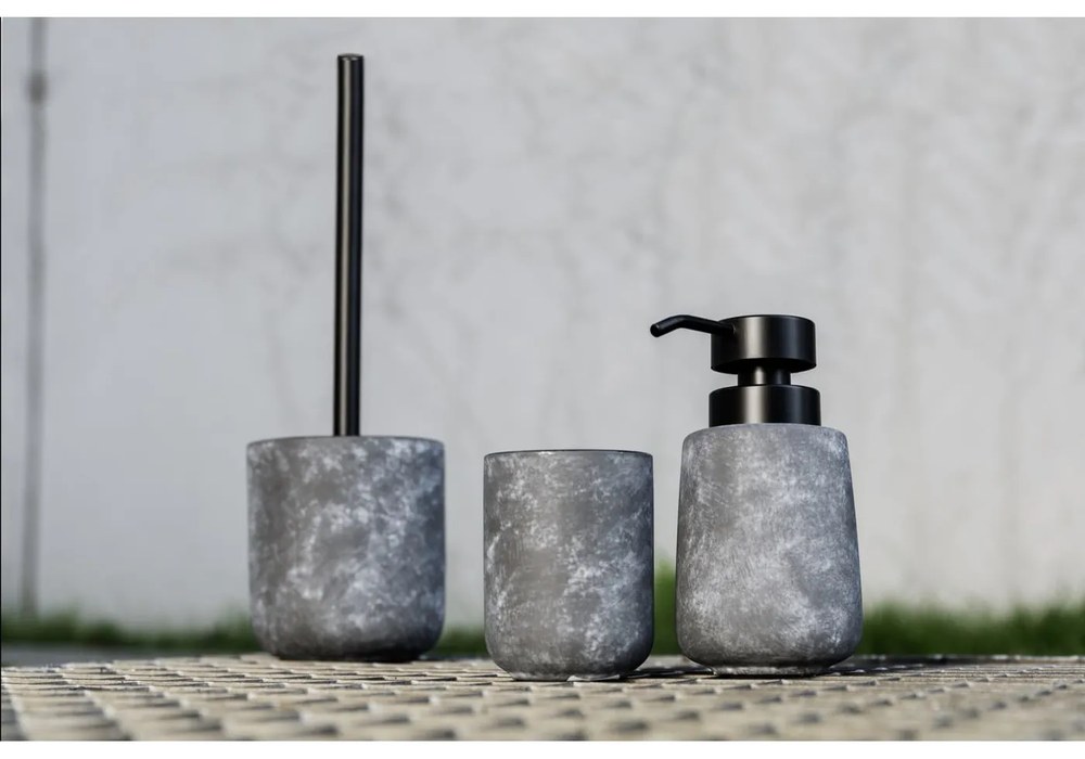 Scopino WC grigio in ceramica Sacile – Wenko