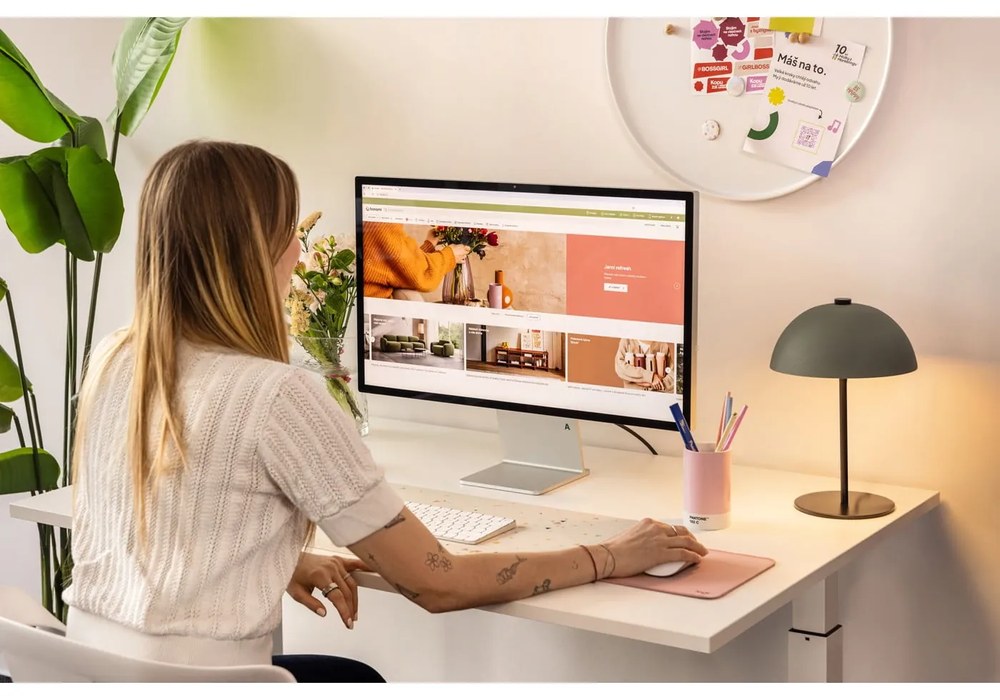 Bacheca in metallo bianco, ø 50 cm Perky - PT LIVING