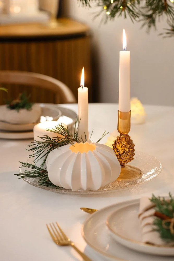 Tavolo da pranzo rotondo bianco , ⌀ 110 cm Oda - Marckeric