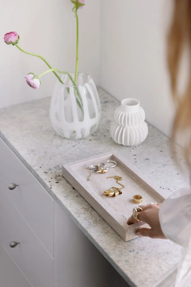 Vaso in gres bianco - Bloomingville