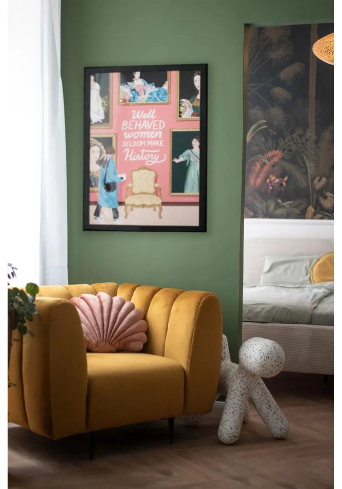 Letto matrimoniale imbottito beige rete non inclusa 180x200 cm Mattis Cord – Meise Möbel