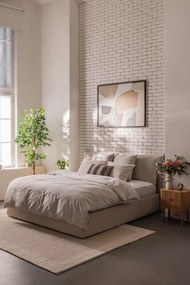 Comodino in rovere decorato in colore naturale Langley - Actona