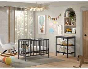 Fasciatoio color antracite in faggio massiccio Dino – Vipack