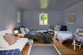 Biancheria verde scuro per letto matrimoniale 200x200 cm Forest Green - Linen Tales