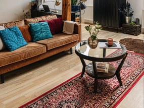 Divano in similpelle marrone 216 cm Rate - Scandic