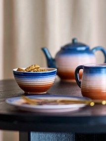 Set di piatti blu/arancioni in gres 4 pz ø 27 cm Tatum – Bloomingville