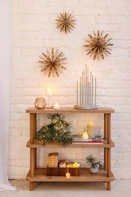 Decorazione natalizia luminosa bianca 4 pz ø 6,5 cm Carla – Sirius