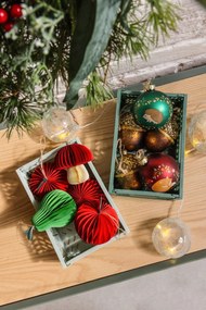 Pallina di Natale in vetro fatta a mano ø 8 cm Woodland Fox – Sass &amp; Belle