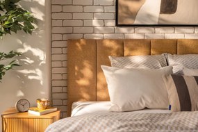 Comodino in rovere decorato in colore naturale Langley - Actona