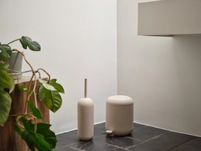 Cestino per la spazzatura beige in plastica con pedale 4 l Sensu – Zone