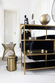 Bidone a pedale in acciaio inox oro 3 l Leman - Wenko