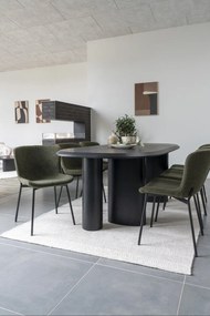 Tavolo da pranzo con piano effetto frassino 100x220 cm Tirano - House Nordic