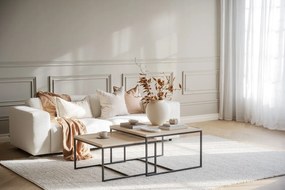 Tappeto in lana grigio chiaro 340x240 cm Auckland - Rowico