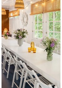 Vaso in vetro verde fatto a mano - Hübsch