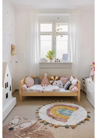 Tappeto per bambini fatto a mano, ø 110 cm Rainbow - Nattiot