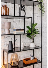 Libreria nera in frassino 114x185 cm Seaford - Actona