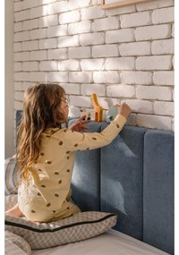 Cuscino in cotone blu-marrone Rita, 50 x 50 cm - Hübsch