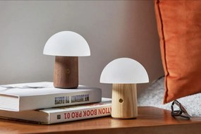 Lampada da tavolo dimmerabile in colore naturale con paralume in vetro (altezza 13 cm) Alice - Gingko