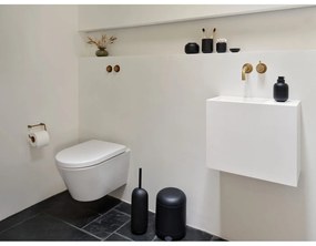 Dispenser per sapone nero in gres 300 ml Sensu – Zone