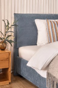 Cuscino in cotone blu-marrone Rita, 50 x 50 cm - Hübsch