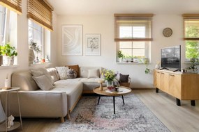 Lampada da tavolo dimmerabile a LED beige con paralume in metallo (altezza 20,5 cm) Rachel - Leitmotiv