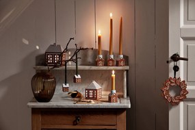 Portacandela in ceramica per lumino Gingerbread Lighthouse – Kähler Design