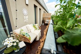 Seduta da giardino in rattan artificiale Vistdal - Bonami Essentials