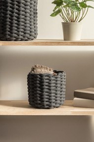 Cesto in tessuto ø 25x25 cm Peach Skin Round M – Bigso