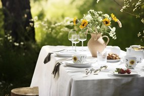 Ciotola bianca in porcellana con motivo floreale Hammershøi Summer - Kähler Design