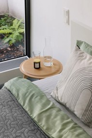 Biancheria da letto damascata verde chiaro per letto singolo 140x200 cm Clear - Södahl