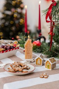 Set di piatti da dolce color crema in gres a tema natalizio 2 pz ø 16 cm Jolly – Bloomingville