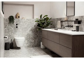 Mensola da parete nera per il bagno Rim - Zone