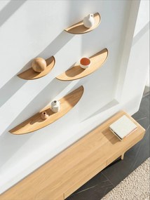 Cassettiera TV in rovere massiccio con 3 cassetti Fawn - Gazzda