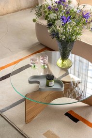 Divano beige allungabile con rivestimento in bouclé 247 cm Quinoa – Bonami Selection