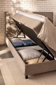 Biancheria da letto beige per letto matrimoniale 200x200 cm Seersucker - Catherine Lansfield