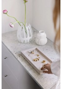 Vassoio decorativo in pietra 15x30,5 cm Travertine – House Nordic