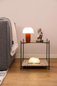 Plaid grigio chiaro con contenuto di cotone , 140 x 180 cm Ruby - Euromant