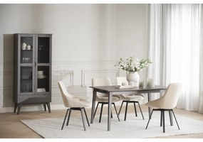 Tappeto in lana grigio chiaro 290x200 cm Auckland - Rowico