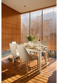Tavolo da pranzo pieghevole in pino con struttura bianca , 120 (200) x 70 cm Brisbane - Bonami Essentials