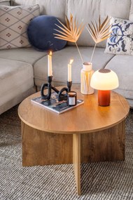 Divano angolare beige allungabile (con penisola a sinistra/a forma di "U") con rivestimento in velluto a coste Tori – Bonami Selection