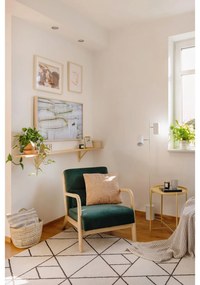 Poltrona in velluto verde scuro Mark - WOOOD