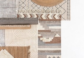 Tappeto marrone in iuta tessuto a mano 110x170 cm Lenny – Nattiot