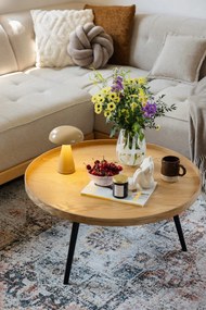 Lampada da tavolo dimmerabile a LED beige con paralume in metallo (altezza 20,5 cm) Rachel - Leitmotiv