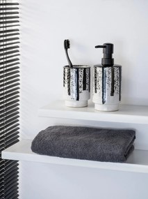 Portaspazzolino bianco e nero in ceramica Subiza – Wenko