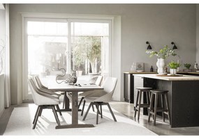 Set di sedie da bar marrone scuro in rovere massiccio 2 pz (altezza della seduta 65 cm) Austin – Rowico